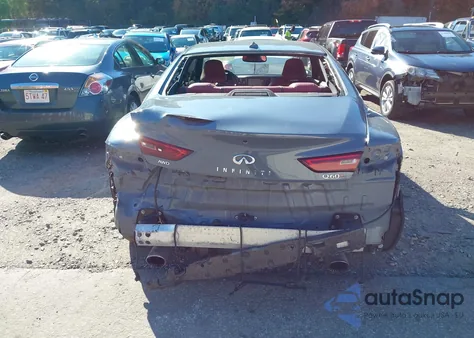 2022 Infiniti Q60 Red Sport 400 Awd from USA, damaged, VIN JN1FV7LL7NM680167